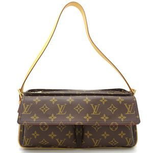Louis Vuitton Monogram Viva Cite MM Shoulder Bag Brown